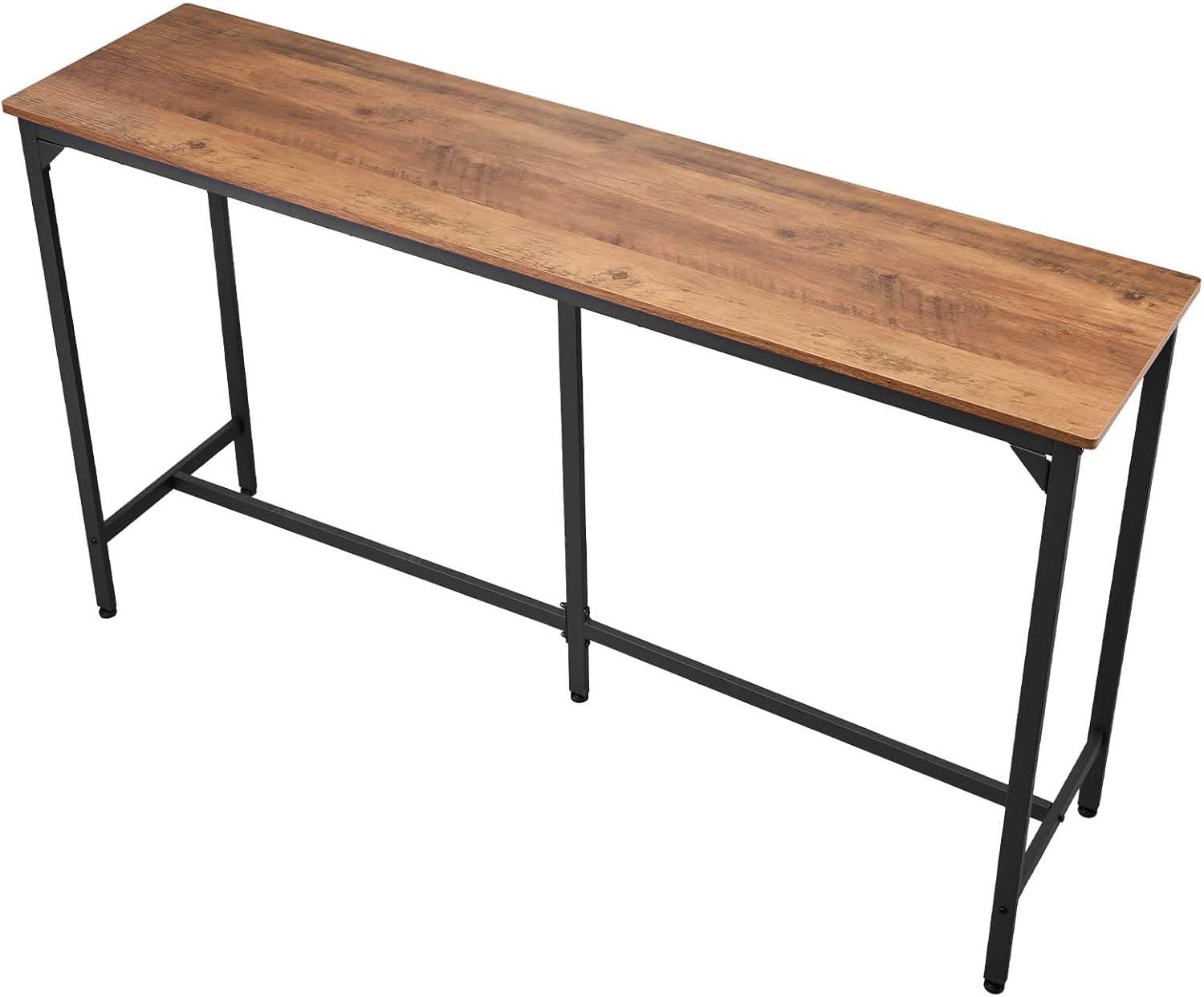 image:imageVEVOR Bar Table and Chairs Set 3PCS 235 Bars Tables Set with Rounded Corner Design Round Pub Table with Two Stools for Office Desk Breakfast Corner Mini Bars Light Gray Black63x16x36 inch