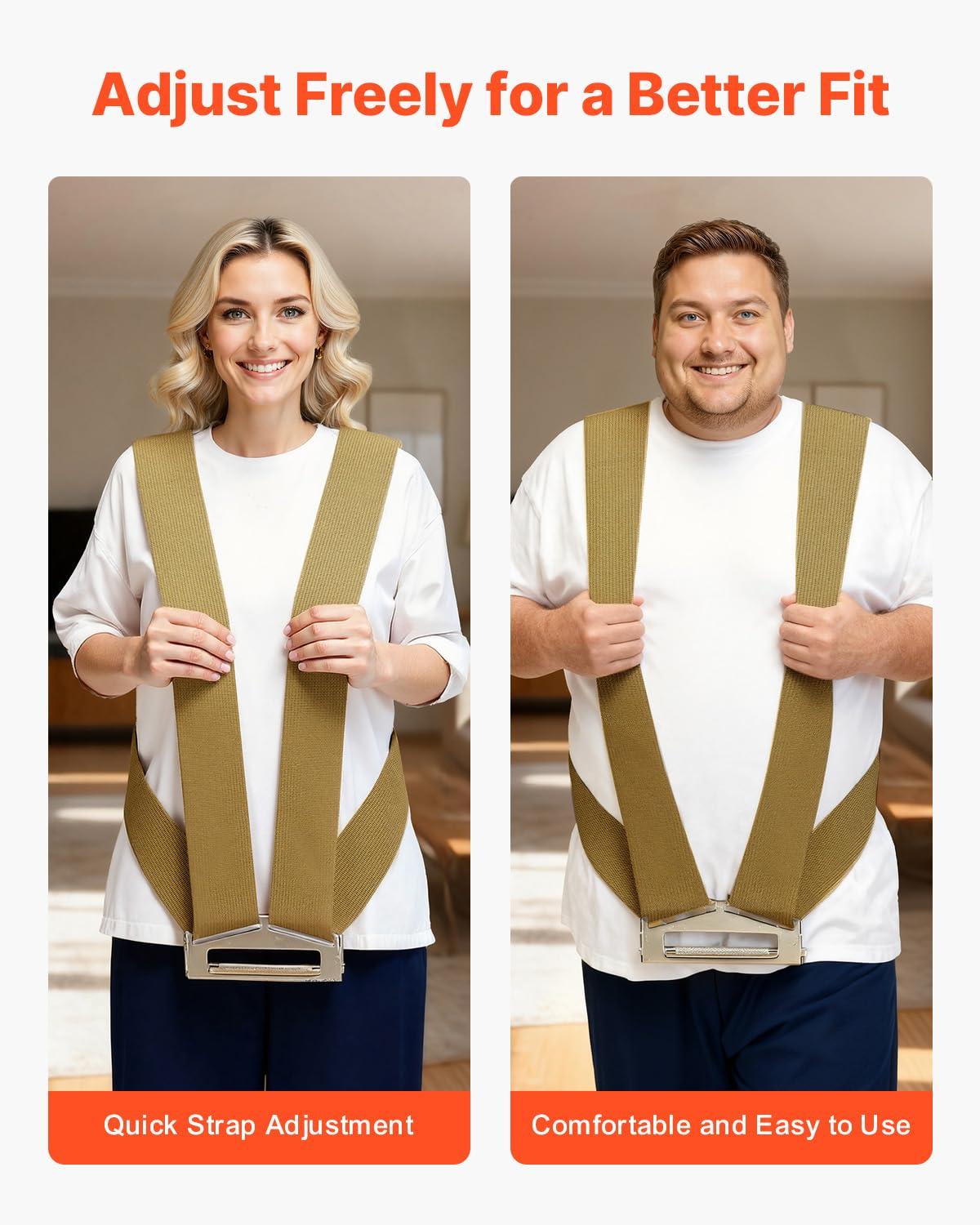 image:imageVEVOR Moving Straps 1000 lbs Heavy Load Capacity 2Person Lifting and Moving System with 2 Harness amp 1 LoadBearing Strap Adjustable Lifting Shoulder for Move Furniture Appliances Mattresses