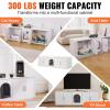 VEVOR Cat Litter Box Enclosure for 2 Cats, Litter Box Furniture Hidden with Double Rooms, Wooden Cat Box Cabinet Fit Most of Litter Box, 57.9″ L x 18.3″ W x 17.9″ H, White