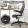 VEVOR Office Chair Base Replacement, 28″, 2500 lbs Static Load Capacity, Heavy Duty Universal Computer Desk Chair Stool Base Part with Reinforced Metal Legs, Desk Chair Base Replacement Parts, Black