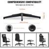 VEVOR Office Chair Base Replacement, 28″, 2500 lbs Static Load Capacity, Heavy Duty Universal Computer Desk Chair Stool Base Part with Reinforced Metal Legs, Desk Chair Base Replacement Parts, Black