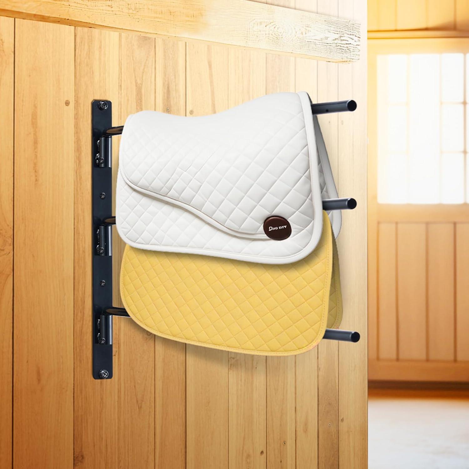 image:imageVEVOR Freestanding Saddle Stand 30 x 30 x 685 in 3 Tiers Saddle Rack Heavy Duty Saddle Blanket Holder with Removable amp Rotating Tiers English amp Western Saddle Rack for Tack Room Organization3 Tiers2 Packs