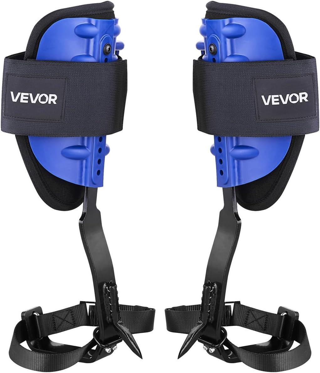 image:imageVEVOR Tree Climbing Spikes 1 Pair HeightAdjustable Climbing Spurs 350lbs Load Capacity Tree Climbing Gear with Straps Arborist Equipment for Climbers Hunting Fruit PickingNavy Blue Basic