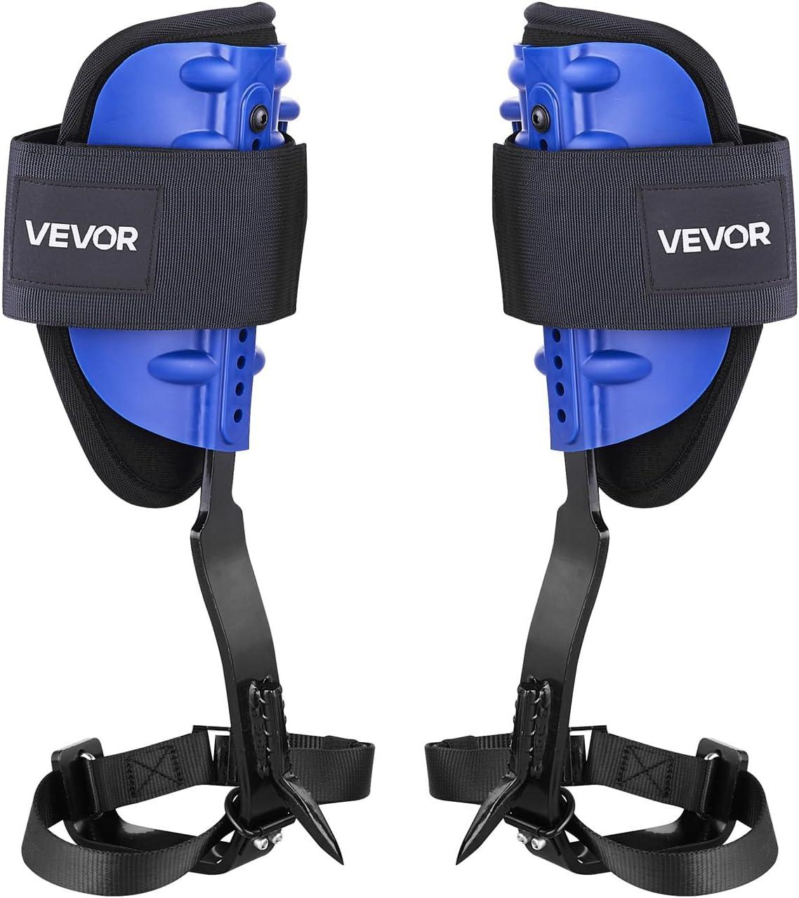 image:imageVEVOR Tree Climbing Spikes 1 Pair HeightAdjustable Climbing Spurs 350lbs Load Capacity Tree Climbing Gear with Straps Arborist Equipment for Climbers Hunting Fruit PickingNavy Blue Basic