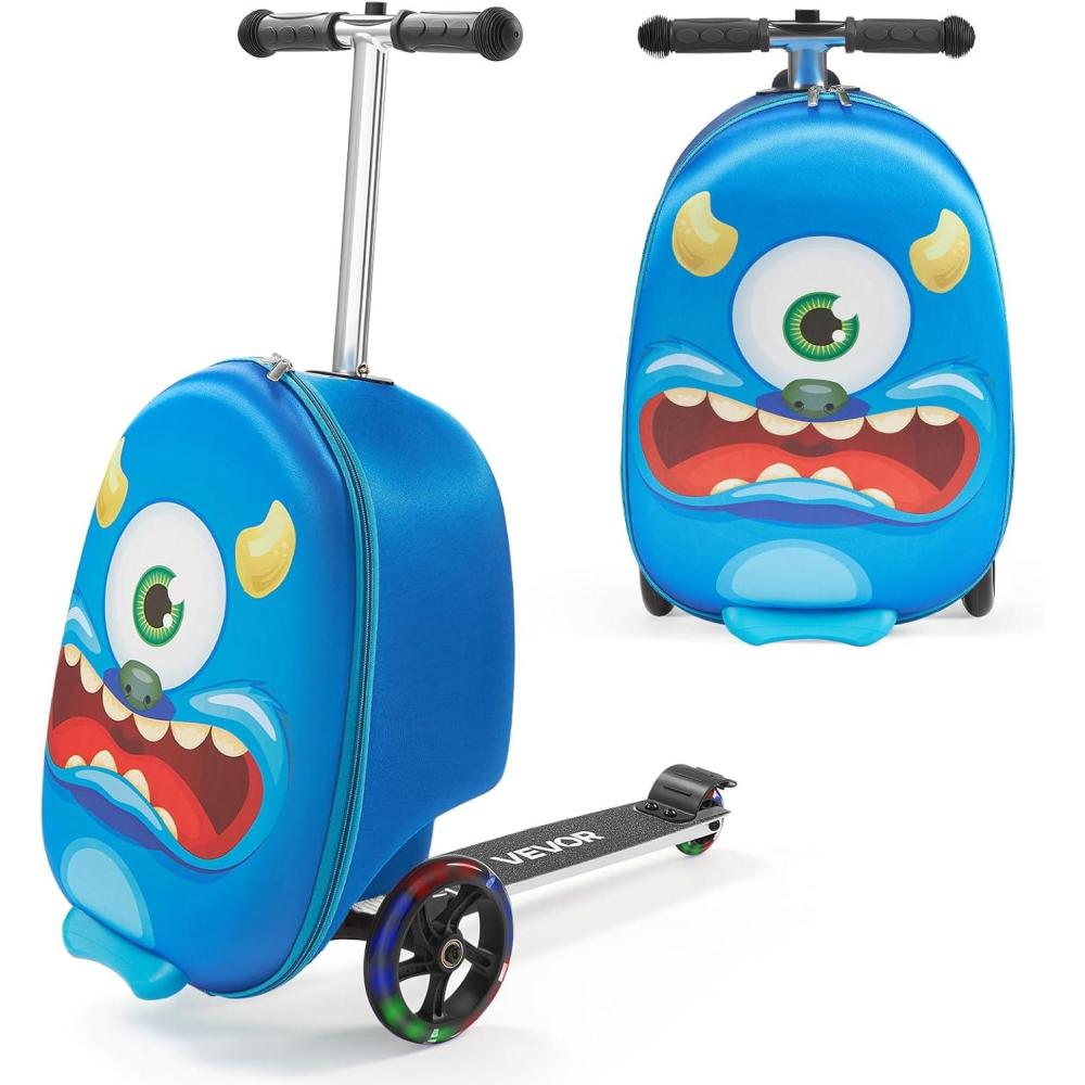 image:imageVEVOR Kids Luggage Set 5 Piece 18 Inch Hardside Rolling Wheels Suitcase with Backpack amp Ushape Pillow Bee Kids Carry on Luggage Set Holiday Birthday Gift for Girls Boys Airline ApprovedMonster