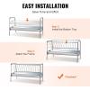 VEVOR 2 in 1 Livestock Hay Feeder, 80-Gallon Capacity, 59″ Long Goat Hay Feeder with Deeper Feeding Pan, Heavy Duty Steel for Sheep Farms Sheds