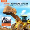 VEVOR Clamp on Debris Forks for 60 inch Buckets, 4560 lbs Loading Weight Pallet Forks for Loader, Tractor Buckets, Skidsteer, for Removing Limbs, Yard Waste and Debris(48″)