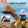 VEVOR Clamp on Debris Forks for 60 inch Buckets, 4560 lbs Loading Weight Pallet Forks for Loader, Tractor Buckets, Skidsteer, for Removing Limbs, Yard Waste and Debris(60″)