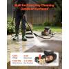 VEVOR Electric Pressure Washer Pump Kit, 1220 PSI, 2.2 GPM, Triplex Power Washer Pump with 2 HP Motor 120 V, Adjustable Water Pressure, for Washing Cars, Gardens, Exterior Walls, Machinery Equipment