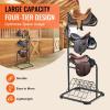 VEVOR Freestanding Saddle Stand, 30 x 30 x 68.5 in, 3 Tiers Saddle Rack, Heavy Duty Saddle Blanket Holder with Removable & Rotating Tiers, English & Western Saddle Rack for Tack Room Organization(XL Large 3 Tiers-1 Pack)