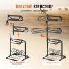 VEVOR Freestanding Saddle Stand, 30 x 30 x 68.5 in, 3 Tiers Saddle Rack, Heavy Duty Saddle Blanket Holder with Removable & Rotating Tiers, English & Western Saddle Rack for Tack Room Organization(XL Large 3 Tiers-1 Pack)