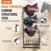 VEVOR Freestanding Saddle Stand, 30 x 30 x 68.5 in, 3 Tiers Saddle Rack, Heavy Duty Saddle Blanket Holder with Removable & Rotating Tiers, English & Western Saddle Rack for Tack Room Organization(XL Large 3 Tiers-1 Pack)