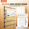 VEVOR Freestanding Saddle Stand, 30 x 30 x 68.5 in, 3 Tiers Saddle Rack, Heavy Duty Saddle Blanket Holder with Removable & Rotating Tiers, English & Western Saddle Rack for Tack Room Organization(6 Tiers-1 Pack)