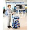 VEVOR Kids Luggage Set, 5 Piece, 18 Inch Hardside Rolling Wheels Suitcase with Backpack & U-shape Pillow, Bee Kids Carry on Luggage Set, Holiday Birthday Gift for Girls Boys, Airline Approved(Car)