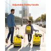 VEVOR Kids Luggage Set, 5 Piece, 18 Inch Hardside Rolling Wheels Suitcase with Backpack & U-shape Pillow, Bee Kids Carry on Luggage Set, Holiday Birthday Gift for Girls Boys, Airline Approved(Yellow)