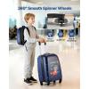 VEVOR Kids Luggage Set, 5 Piece, 18 Inch Hardside Rolling Wheels Suitcase with Backpack & U-shape Pillow, Bee Kids Carry on Luggage Set, Holiday Birthday Gift for Girls Boys, Airline Approved(Dinosaur)