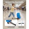 VEVOR Kids Luggage Set, 5 Piece, 18 Inch Hardside Rolling Wheels Suitcase with Backpack & U-shape Pillow, Bee Kids Carry on Luggage Set, Holiday Birthday Gift for Girls Boys, Airline Approved(Monster)