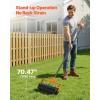 VEVOR Lawn Aerator, 18 in Manual Push Spike Aerator with 4 Wheels & Handle, Heavy Duty Grass Aerators, Supports 40 lbs Added Weight, Rolling Lawn Aeration Tool for Garden Yard Aeration Soil Health(Rolling)