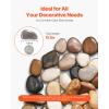 VEVOR Natural River Rocks, 1-2 inch 15 lbs, Decorative Multi-Color Pebble Stones, Smooth & Polished Garden Landscaping Stones, Paving Plant Rocks for Fish Tank, Flower Pots, Water Fountains, Pathways