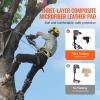VEVOR Tree Climbing Spikes, 1 Pair Height-Adjustable Climbing Spurs, 350lbs Load Capacity Tree Climbing Gear with Straps, Arborist Equipment for Climbers, Hunting, Fruit Picking(Brown (Basic))