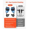 VEVOR Tree Climbing Spikes, 1 Pair Height-Adjustable Climbing Spurs, 350lbs Load Capacity Tree Climbing Gear with Straps, Arborist Equipment for Climbers, Hunting, Fruit Picking(Sky Blue)