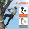 VEVOR Tree Climbing Spikes, 1 Pair Height-Adjustable Climbing Spurs, 350lbs Load Capacity Tree Climbing Gear with Straps, Arborist Equipment for Climbers, Hunting, Fruit Picking(Green (Upgraded))