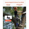 VEVOR Tree Climbing Spikes, 1 Pair Height-Adjustable Climbing Spurs, 350lbs Load Capacity Tree Climbing Gear with Straps, Arborist Equipment for Climbers, Hunting, Fruit Picking(Navy Blue (Basic))