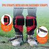 VEVOR Tree Climbing Spikes, 1 Pair Height-Adjustable Climbing Spurs, 350lbs Load Capacity Tree Climbing Gear with Straps, Arborist Equipment for Climbers, Hunting, Fruit Picking(Red (Upgraded))