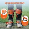 VEVOR Tree Climbing Spikes, 1 Pair Height-Adjustable Climbing Spurs, 350lbs Load Capacity Tree Climbing Gear with Straps, Arborist Equipment for Climbers, Hunting, Fruit Picking(Orange (Basic))