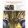 VEVOR Tree Climbing Spikes, 1 Pair Height-Adjustable Climbing Spurs, 350lbs Load Capacity Tree Climbing Gear with Straps, Arborist Equipment for Climbers, Hunting, Fruit Picking(Navy Blue (Basic))