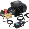 VEVOR Electric Pressure Washer Pump Kit, 1220 PSI, 2.2 GPM, Triplex Power Washer Pump with 2 HP Motor 120 V, Adjustable Water Pressure, for Washing Cars, Gardens, Exterior Walls, Machinery Equipment