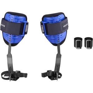 VEVOR Tree Climbing Spikes, 1 Pair Height-Adjustable Climbing Spurs, 350lbs Load Capacity Tree Climbing Gear with Straps, Arborist Equipment for Climbers, Hunting, Fruit Picking(Navy Blue (Basic))