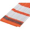 VEVOR Driveway Markers, 20Pcs 58 in Long 5/16 in Dia, Hi-Visibility Driveway Reflectors with 12 in Steel Drill Bits, Reflective Snow Sticks Fiberglass Pole for Parking Lots, Walkways, Snow Plowing(72 Inch)
