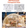 VEVOR Garden Dome Tent, 15 x 9.5 ft Clear Bubble Tent House for 12-14 Person, Waterproof PVC Geodesic Dome Greenhouse with Ventilated Window, Outdoor Igloo Tents for Patio Backyard Party Camping(12 x 7.2 FT)