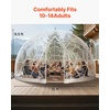 VEVOR Garden Dome Tent, 15 x 9.5 ft Clear Bubble Tent House for 12-14 Person, Waterproof PVC Geodesic Dome Greenhouse with Ventilated Window, Outdoor Igloo Tents for Patio Backyard Party Camping(15 x 9.5 FT)