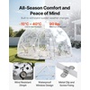 VEVOR Garden Dome Tent, 15 x 9.5 ft Clear Bubble Tent House for 12-14 Person, Waterproof PVC Geodesic Dome Greenhouse with Ventilated Window, Outdoor Igloo Tents for Patio Backyard Party Camping(（Upgrade）9.5 ft x 5.7 FT)