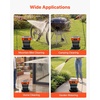 VEVOR Portable Cordless Pressure Washer with 2.64 Gal Tank, Foldable Power Washer 109 Max PSI 0.79 Max GPM, 3 Nozzles,Flexible 78.7 in Hose, Type-C Charging, for Bike Cleaning, Patio, Camping, Garden