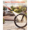 VEVOR Portable Cordless Pressure Washer with 2.64 Gal Tank, Foldable Power Washer 109 Max PSI 0.79 Max GPM, 3 Nozzles,Flexible 78.7 in Hose, Type-C Charging, for Bike Cleaning, Patio, Camping, Garden
