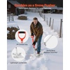 VEVOR Snow Shovel for Driveway, 14 in Wide Aluminum Alloy Snow Shovel with D-Shaped Handles, Large Capacity Snowplow Shovels, Lightweight Snows Removal Tool for Garden Car Camping