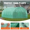 VEVOR Walk-in Tunnel Greenhouse, 29.2×9.7×6.5 ft Hoop House Greenhouse Tunnel, Plant Hot House with Galvanized Steel Frame, Green PE Cover, Roll-up Zipper Door and 12 Windows for Outdoor(Green)