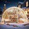 VEVOR Garden Dome Tent, 15 x 9.5 ft Clear Bubble Tent House for 12-14 Person, Waterproof PVC Geodesic Dome Greenhouse with Ventilated Window, Outdoor Igloo Tents for Patio Backyard Party Camping(（Upgrade）9.5 ft x 5.7 FT)