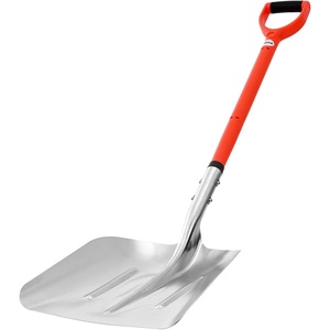 VEVOR Snow Shovel for Driveway, 14 in Wide Aluminum Alloy Snow Shovel with D-Shaped Handles, Large Capacity Snowplow Shovels, Lightweight Snows Removal Tool for Garden Car Camping