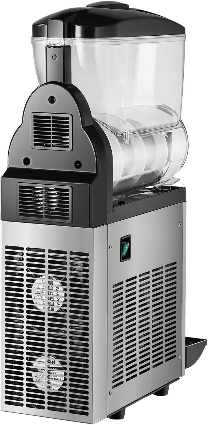 image:imageVEVOR Commercial Margarita Machine 15L Single Tank Commercial Slushie Machine 60 Cups Stainless Steel Margarita Smoothie Frozen Drink Maker Slushy Maker for Home Party Restaurants Cafe Bars15 L1