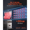 VEVOR Commercial Margarita Machine, 15L Single Tank Commercial Slushie Machine, 60 Cups Stainless Steel Margarita Smoothie Frozen Drink Maker, Slushy Maker for Home Party Restaurants Cafe Bars(15 L*1)