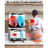 VEVOR Commercial Margarita Machine, 15L Single Tank Commercial Slushie Machine, 60 Cups Stainless Steel Margarita Smoothie Frozen Drink Maker, Slushy Maker for Home Party Restaurants Cafe Bars(15Lx2)