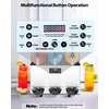 VEVOR Commercial Margarita Machine, 15L Single Tank Commercial Slushie Machine, 60 Cups Stainless Steel Margarita Smoothie Frozen Drink Maker, Slushy Maker for Home Party Restaurants Cafe Bars(15Lx3)