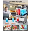 VEVOR Commercial Margarita Machine, 15L Single Tank Commercial Slushie Machine, 60 Cups Stainless Steel Margarita Smoothie Frozen Drink Maker, Slushy Maker for Home Party Restaurants Cafe Bars(15Lx2)