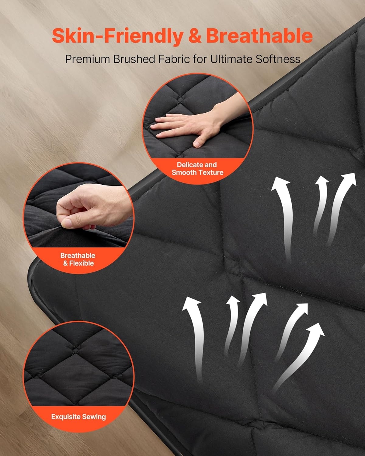 image:imageVEVOR Japanese Floor Mattress Futon Mattress 100 High Density Comfortable Foam Foldable Tatami Mat with Storage Bag Sleeping Pad for Camping Dormitory YogaBlack