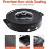 VEVOR Hot Pot with Grill, 1800W 2-in-1 Electric Smokeless Grill and Hot Pot, Korean BBQ Shabu Shabu Hotpot with Separate Dual Temperature Control, Non-stick Pan, for 2-8 People Family Dining(1800W 2-in-1)