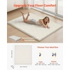 VEVOR Japanese Floor Mattress, Futon Mattress, 100% High Density Comfortable Foam, Foldable Tatami Mat with Storage Bag, Sleeping Pad for Camping Dormitory Yoga(White)